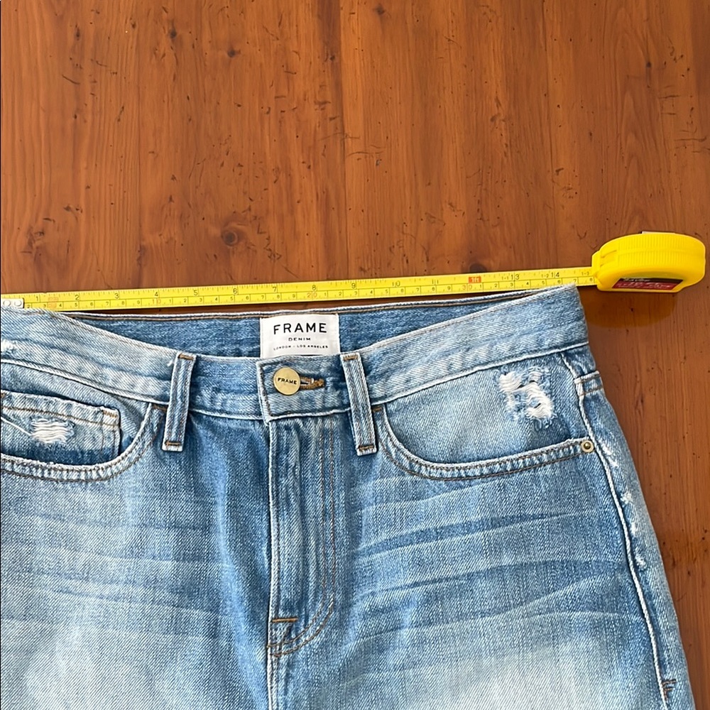 Frame Denim Blue Mini Skirt Casual - Picture 4 of 7